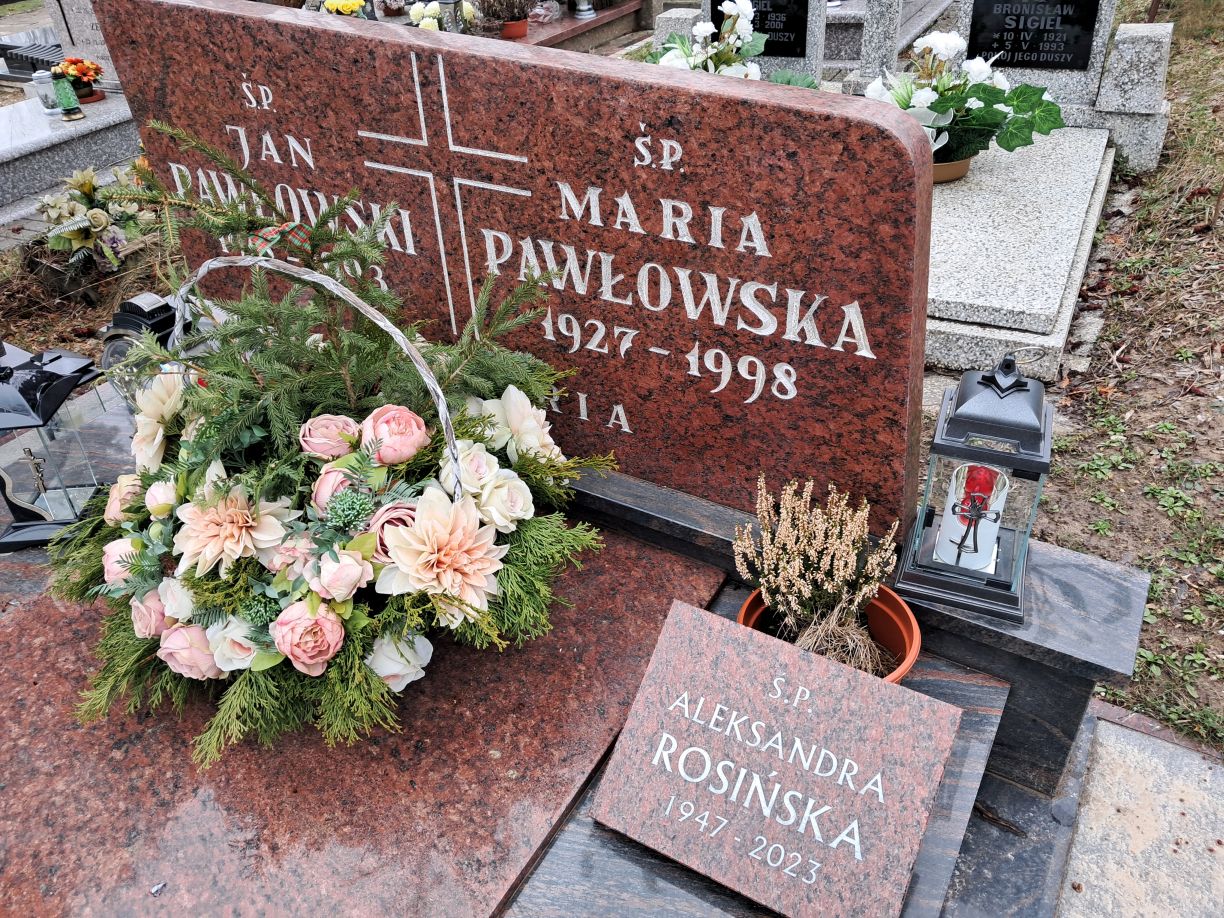 Aleksandra Rosińska 1947 Mrągowo - Grobonet - Wyszukiwarka osób pochowanych