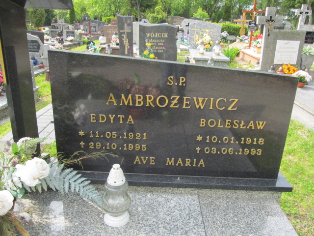 Edyta Ambrożewicz 1921 Mrągowo - Grobonet - Wyszukiwarka osób pochowanych