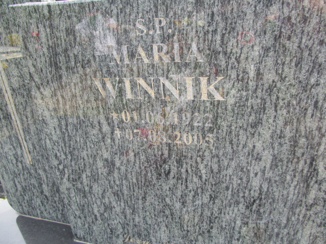 Maria Winnik 1922 Mrągowo - Grobonet - Wyszukiwarka osób pochowanych