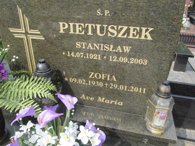 Zofia Pietuszek 1930 Mrągowo - Grobonet - Wyszukiwarka osób pochowanych