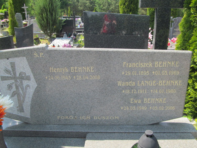 Wanda Lange Behnke 1911 Mrągowo - Grobonet - Wyszukiwarka osób pochowanych