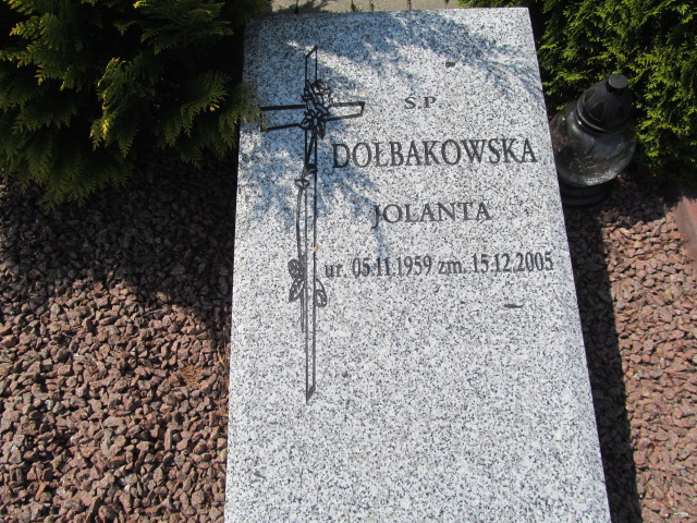 Jolanta Dołbakowska 1959 Mrągowo - Grobonet - Wyszukiwarka osób pochowanych