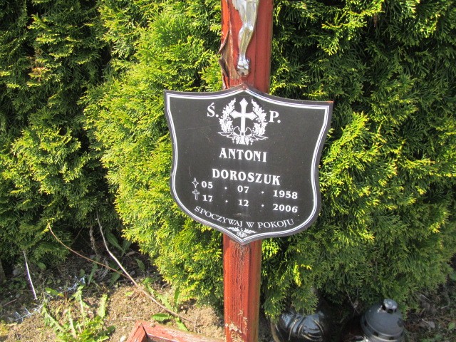 Antoni Doroszuk 1958 Mrągowo - Grobonet - Wyszukiwarka osób pochowanych