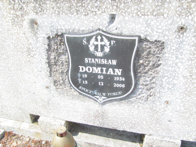 Stanisław Domian 1954 Mrągowo - Grobonet - Wyszukiwarka osób pochowanych
