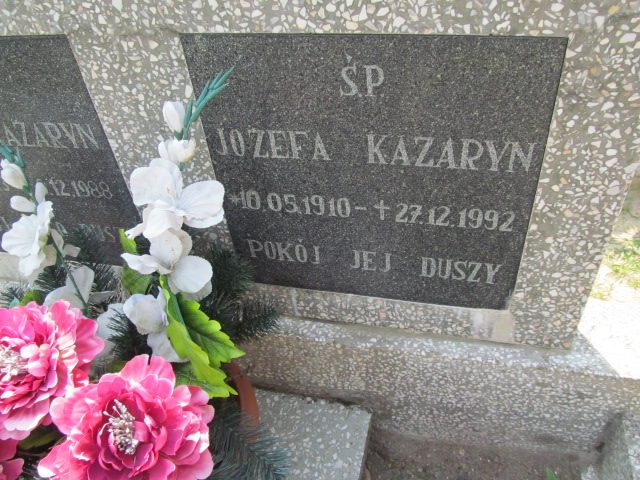 Józef Kazaryn 1913 Mrągowo - Grobonet - Wyszukiwarka osób pochowanych