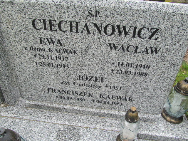 Józef Ciechanowicz Mrągowo - Grobonet - Wyszukiwarka osób pochowanych