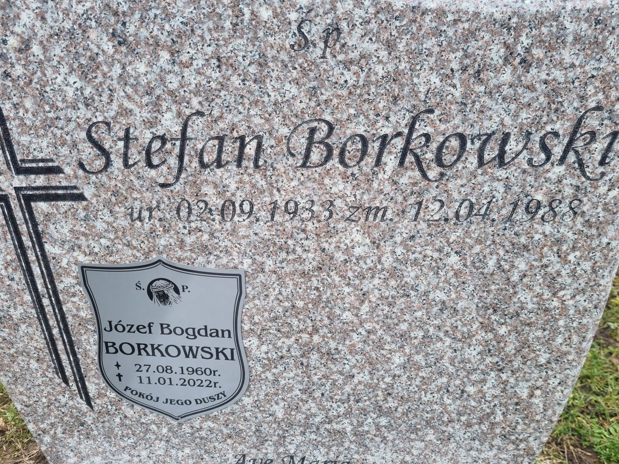 Józef Bogdan Borkowski 1960 Mrągowo - Grobonet - Wyszukiwarka osób pochowanych