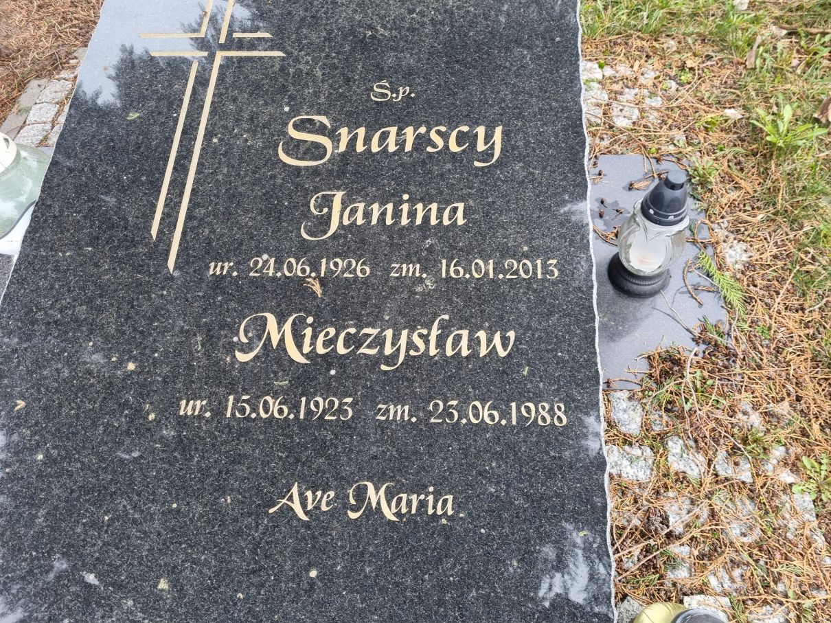 Janina Snarska 1926 Mrągowo - Grobonet - Wyszukiwarka osób pochowanych