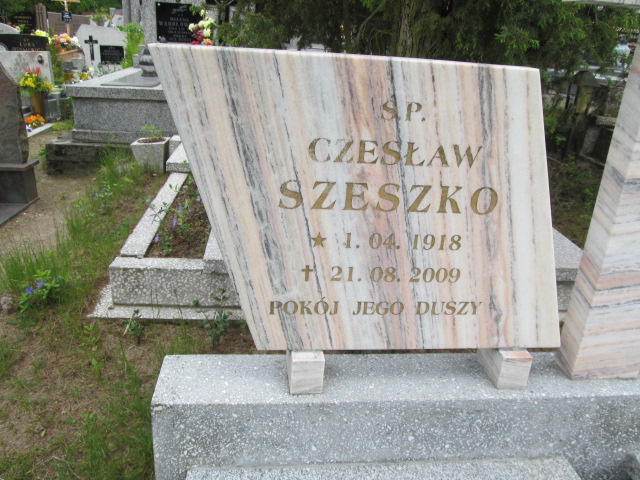 Czesław Szeszko 1918 Mrągowo - Grobonet - Wyszukiwarka osób pochowanych