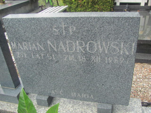 Marian Nadrowski 1939 Mrągowo - Grobonet - Wyszukiwarka osób pochowanych