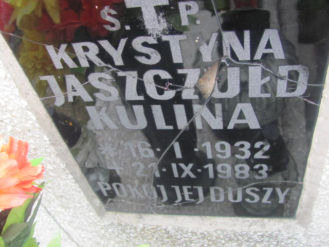 Krystyna Jaszczułd Kulina 1932 Mrągowo - Grobonet - Wyszukiwarka osób pochowanych