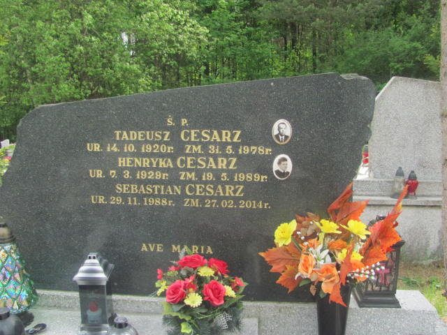 Tadeusz Cesarz 1920 Mrągowo - Grobonet - Wyszukiwarka osób pochowanych