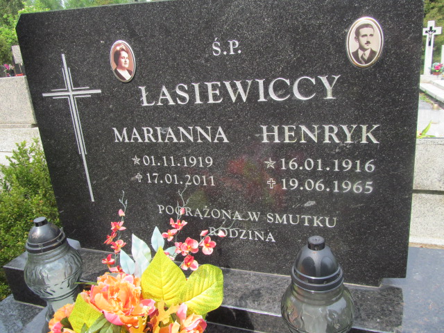 Henryk Łasiewicki 1916 Mrągowo - Grobonet - Wyszukiwarka osób pochowanych