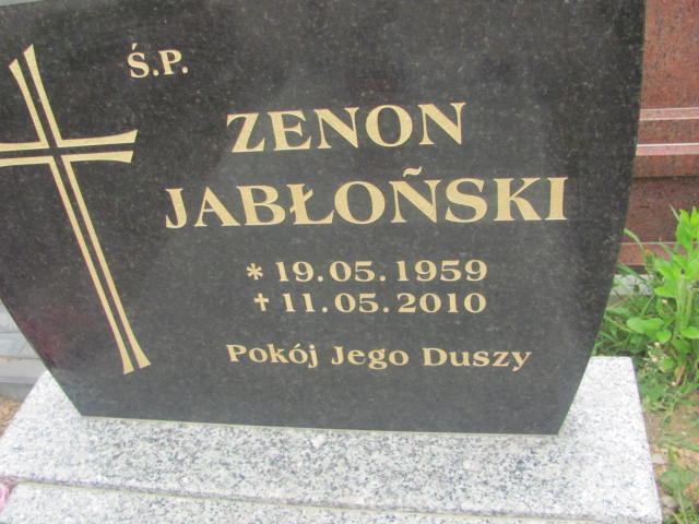 Zenon Jabłoński 1959 Mrągowo - Grobonet - Wyszukiwarka osób pochowanych