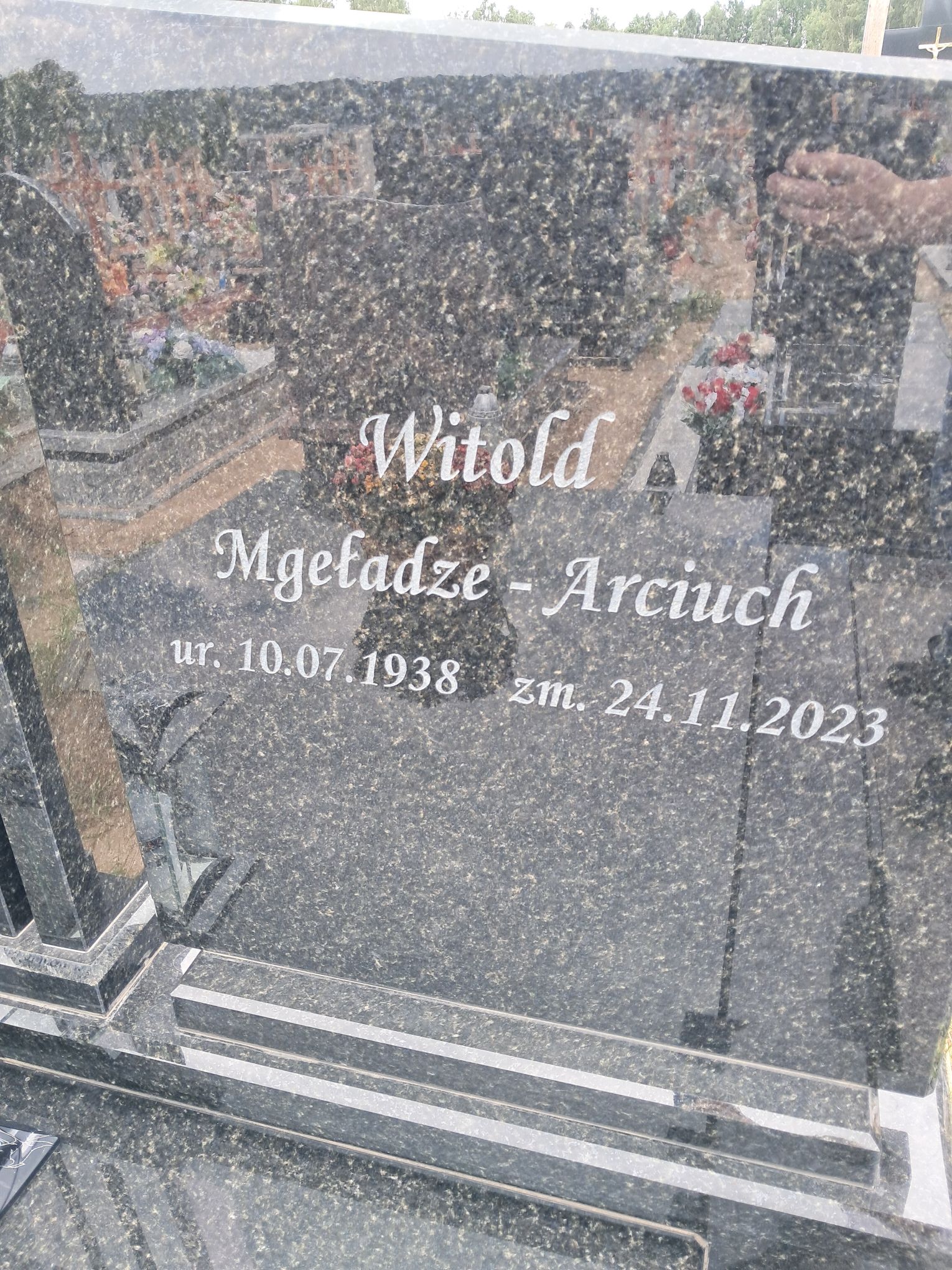 Witold Mgeładze-Arciuch 1938 Mrągowo - Grobonet - Wyszukiwarka osób pochowanych