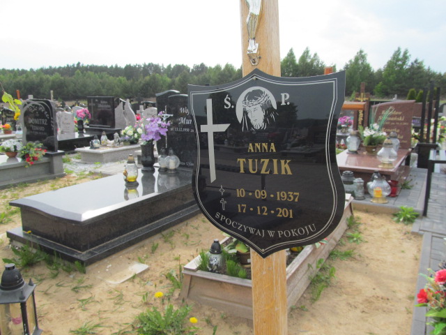 Anna Tuzik 1937 Mrągowo - Grobonet - Wyszukiwarka osób pochowanych