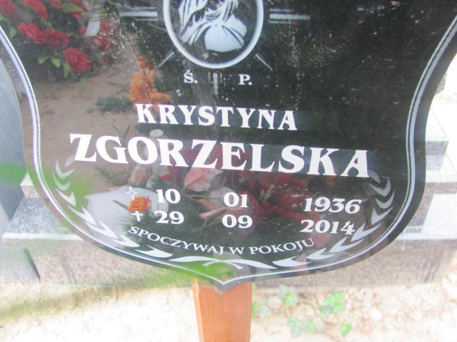 Krystyna Zgorzelska 1936 Mrągowo - Grobonet - Wyszukiwarka osób pochowanych