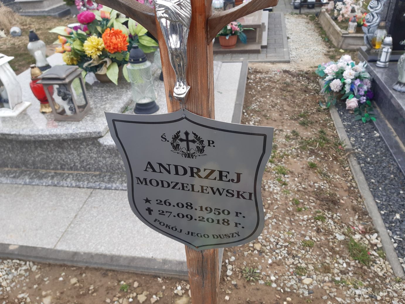 Andrzej Modzelewski 1950 Mrągowo - Grobonet - Wyszukiwarka osób pochowanych